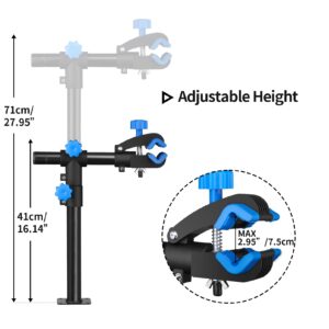 Auwey Bike Repair Stand Wall Mount Bike Repair Workstand Bike Workbench Bicycle Maintenance Rack Bike Repair Rack Bike Clamp Height Adjustable Bicycle Maintenance Rack