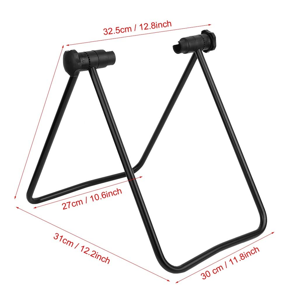 Rehomy Bike Floor Stand, Freestanding Bicycle Floor Parking Rack Stand for Indoor Outdoor Garage and Apartment Bike Storage Rack, Fit for 3-11. 5cm Tyre Width/Mountain/Road Bikes