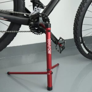 FOMTOR Bike Repair Stand (Max 60 lbs) Bicycle Mechanic Maintenance Rack Aluminum Alloy Bicycle Mechanics Workstands for MTB Mountain Bike and BMX Road Bikes (Red)