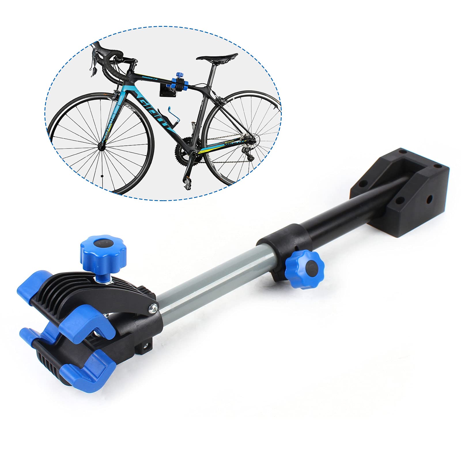 YIYIBYUS Bike Repair Stand, Foldable Wall Mount Bike Repair Stand Holder Storage Rack Bicycle Clamp Stand