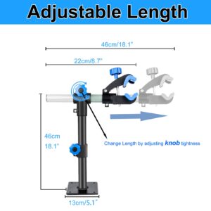 Clothink Bike Repair Stand Wall Mount Height Adjustable, Bicycle Maintenance Workstand Repair Rack for Mountain Road Bikes