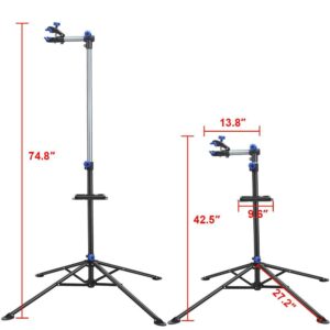 Topeakmart Portable Mechanic Bicycle Repair Stand Bike Rack Home Used Adjustable Height Wash / Display / Maintenance Stand