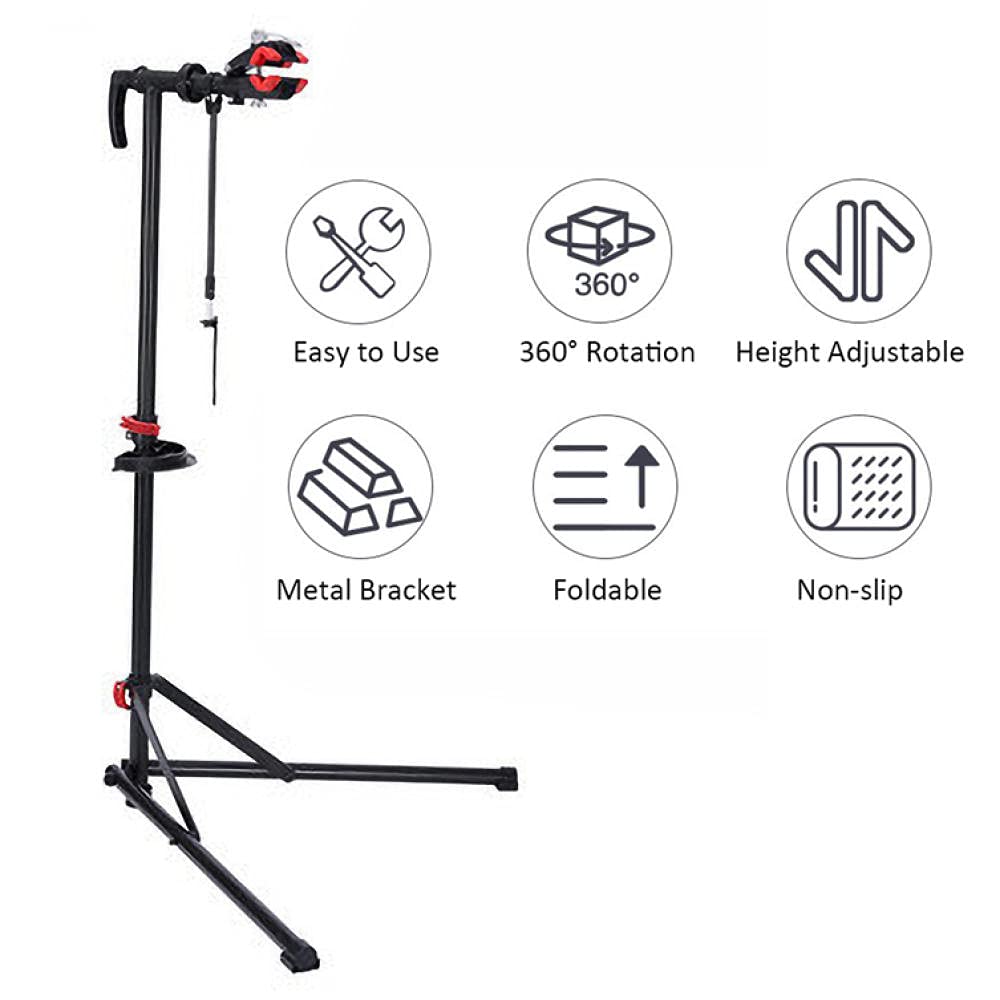 CIRONI Bike Maintenance Stand,Steel Bicycle Work Stands with Tool Tray,Repair Stand Height Adjustable Inside Bike Stand for 20-29