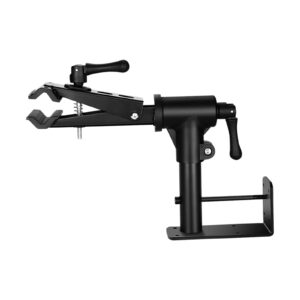 DYNWAVE Bike Repair Stand Storage Bicycle Repair Rack Stand Wall Mount or Bench Mount Quick Release Rotatable Bicycle Display Stand