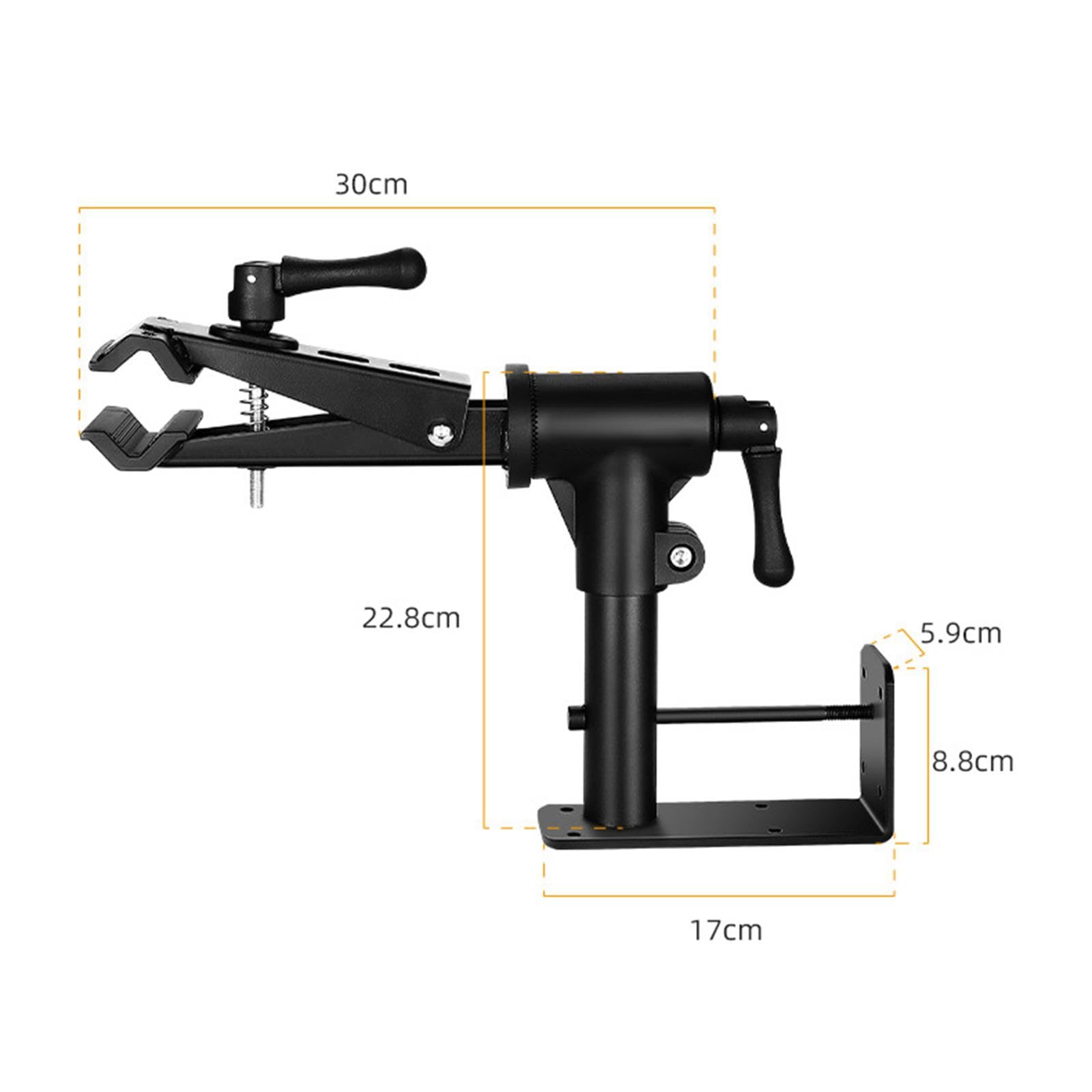 DYNWAVE Bike Repair Stand Storage Bicycle Repair Rack Stand Wall Mount or Bench Mount Quick Release Rotatable Bicycle Display Stand