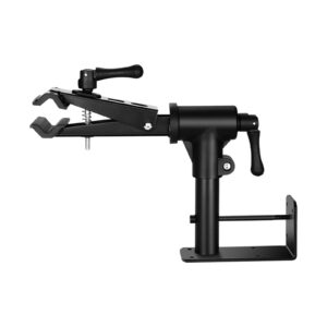 DYNWAVE Bike Repair Stand Storage Bicycle Repair Rack Stand Wall Mount or Bench Mount Quick Release Rotatable Bicycle Display Stand