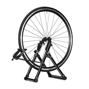 greensen bike wheel truing stand, wheel tire foldable home mechanic truing stand professional mountain road rim maintenance tool suitable for 16" - 29" wheels