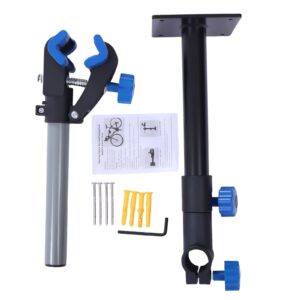 KONGKUNI Bike Repair Stand Bicycle Mechanic Maintenance Workstand Wall Workbench Mount Rack Bike Workstand Clamp,Height Adjustable,for Home Bicycle Mountain Bike Road Bikes