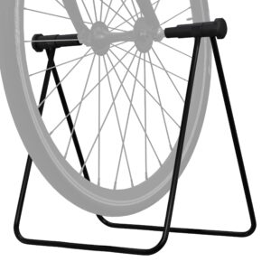 bike repair stand - foldable bicycle stand for maintenance and repairs with adjustable chainstay mounts - bike accessories by rad sportz, black, large