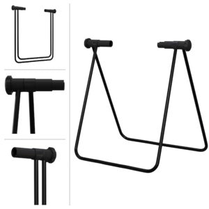 Bike Repair Stand - Foldable Bicycle Stand for Maintenance and Repairs with Adjustable Chainstay Mounts - Bike Accessories by RAD Sportz, Black, Large