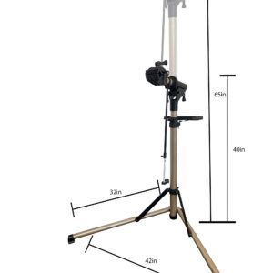 Petra Sports BikeDoc Foldable Bicycle Repair Stand. Portable, Height Adjustable Mechanics Work Stand w/Magnetic Tool Tray & 360° Quick Release Clamp. Supports Up To 66Lbs.