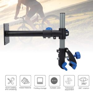 Tefola Bicycle Repair Rack, Bike Repair Stand Wall Mount Rack Bicycle Height Adjustable Clamp Maintenance Workstand