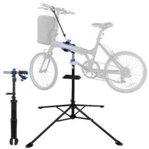 ZenStyle Pro Mechanic Bicycle Repair Workshop Stand Maintenance Rack with Tool Tray Extensible Bike Repair Stand