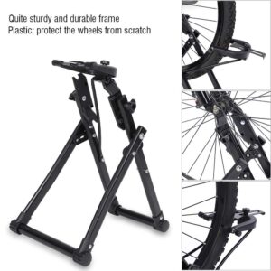 Wheel Truing Stand, Foldable Tire Wheel Maintenance Holder Rim Trueing Stand Home Mechanic Cycling Repair Stand Accessory Fit for 16" - 29" Wheel