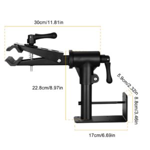 Quick Release Clamp, 2 in 1 Wall Mount Rack, Adjustable Repair Stand Clamp, Load Bearing Parking Rack for Mountain, Removable Home Maintenance Stand for Bikes