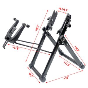 ZXMT Wheel Truing Stand Simple Convenient Bike Truing Stand, Home Foldable Bicycle Repair Maintenance Support Tool Accessory for 16 inches - 29 inches 700C Wheels