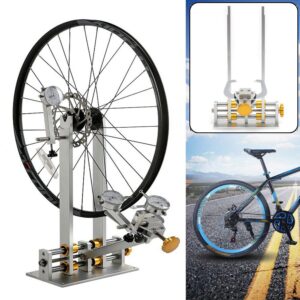 QUEMARQUE Professional Wheel Truing Stand Bike Bicycle Wheel Tyre Adjustment Rims Wheel Truing Set Bicycle Repair Tools, Heavy Duty Base