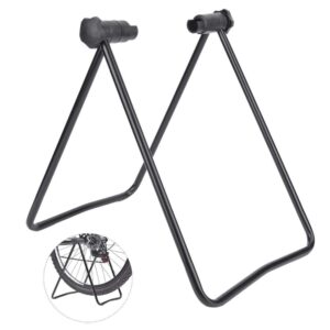 bicycle stand, thin wall steel foldable bicycle stand tube bike kickstand support u shape repair stand, for mountain bike cycling foot rack parking frame bracket equipment