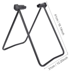 Bicycle Stand, Thin Wall Steel Foldable Bicycle Stand Tube Bike Kickstand Support U Shape Repair Stand, for Mountain Bike Cycling Foot Rack Parking Frame Bracket Equipment