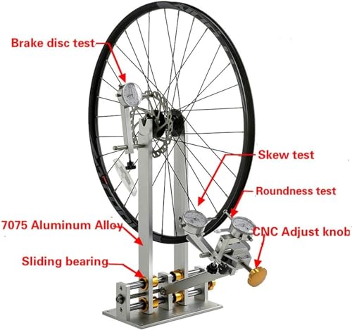 Biking Maintenance Tools Bicycle Wheel Truing Stand, Wheel Tuning Repair Tool Kit, Professional Bike Wheel Repair Truing Bearing Workstands, 10-29" Bicycle Mechanic Repairing Rack