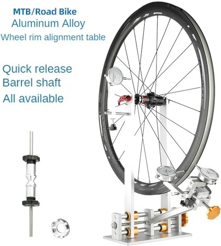 Biking Maintenance Tools Bicycle Wheel Truing Stand, Wheel Tuning Repair Tool Kit, Professional Bike Wheel Repair Truing Bearing Workstands, 10-29" Bicycle Mechanic Repairing Rack