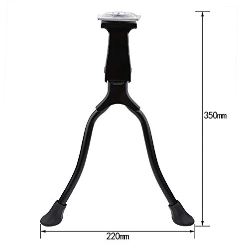 Foot Stand, Prcatical Mountain Bike Foot Stand Mount Road Double Legs Park Stand for 26 Inches Or Higher and Spare Parts