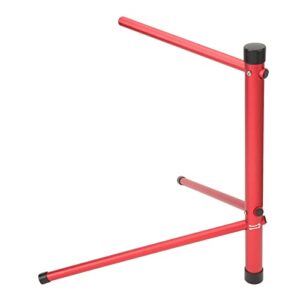 BORDSTRACT Bike Repair Stand, Bike Repair Stand Height Adjustable, Bicycle Mechanic Maintenance Rack Shop Home, Bicycle Floor Parking Rack for Storage Repair Display Support(Red)