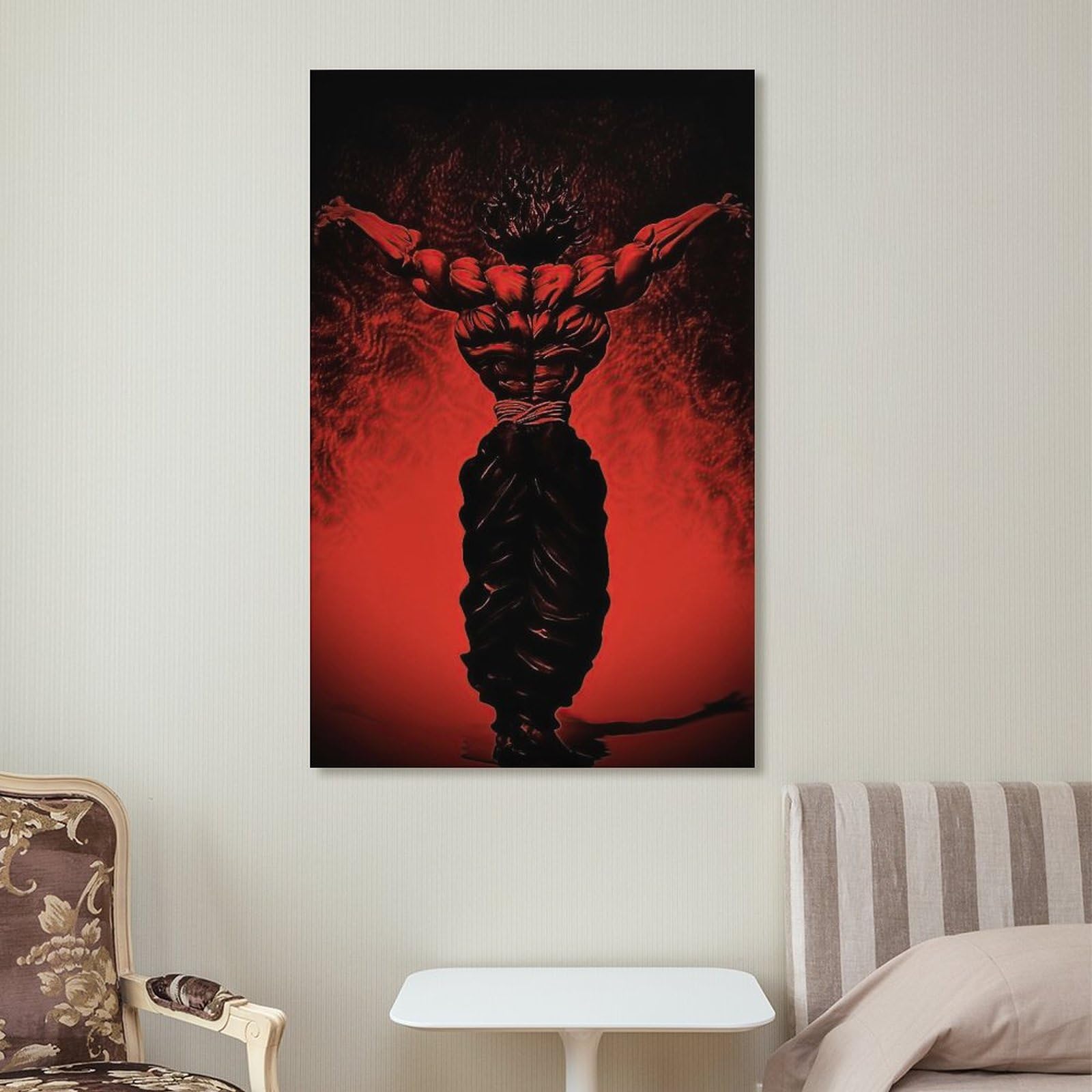 Baki The Grappler Anime Posters TV Animation Hanma Yujiro Cool Art Posters Canvas Wall Art Prints for Wall Decor Room Decor Bedroom Decor Gifts Posters 08x12inch(20x30cm) Unframe-style