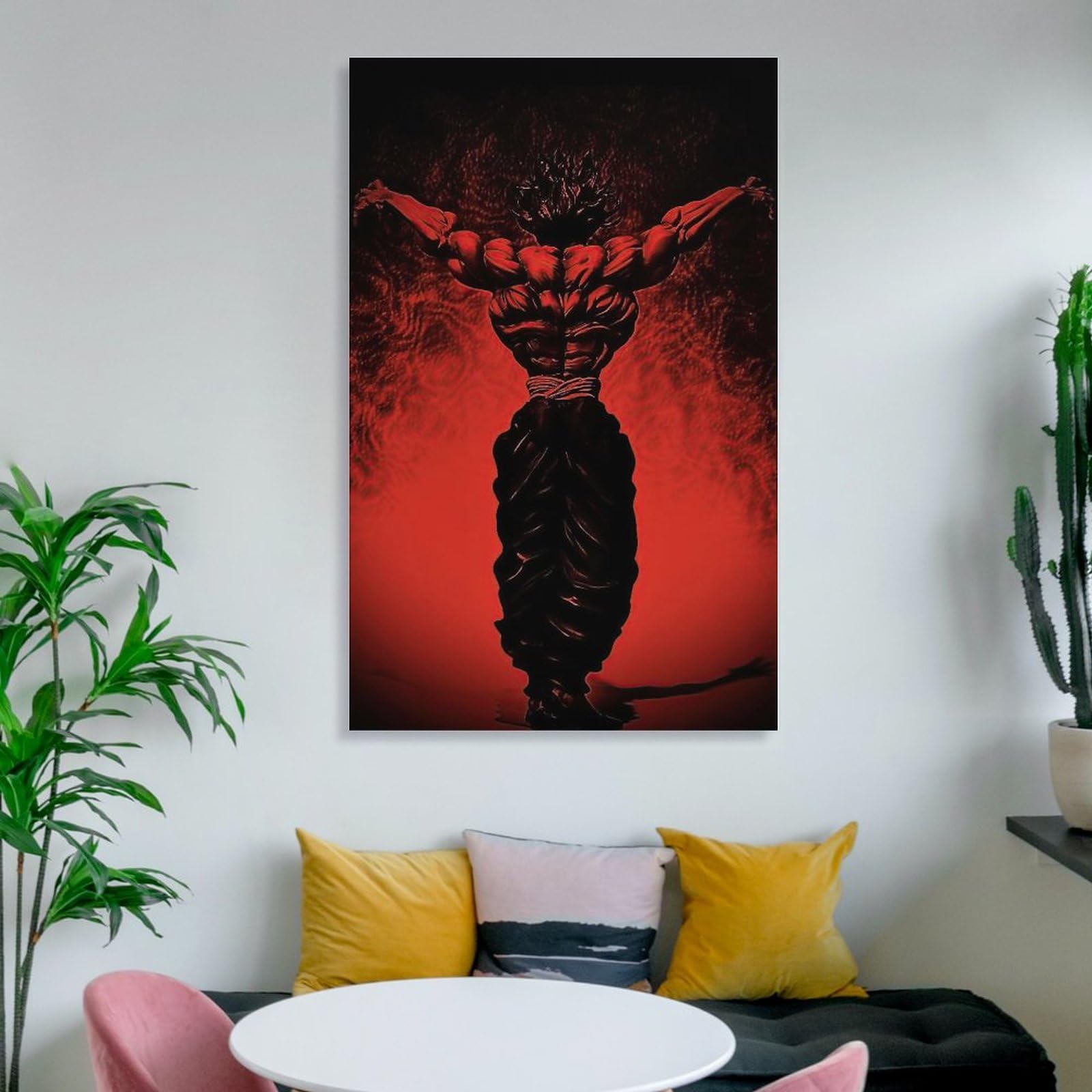 Baki The Grappler Anime Posters TV Animation Hanma Yujiro Cool Art Posters Canvas Wall Art Prints for Wall Decor Room Decor Bedroom Decor Gifts Posters 08x12inch(20x30cm) Unframe-style