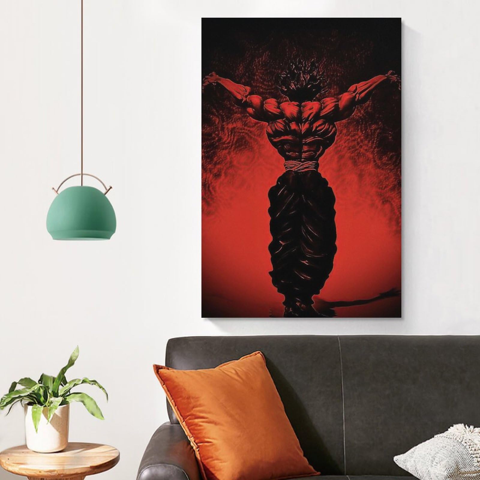 Baki The Grappler Anime Posters TV Animation Hanma Yujiro Cool Art Posters Canvas Wall Art Prints for Wall Decor Room Decor Bedroom Decor Gifts Posters 08x12inch(20x30cm) Unframe-style