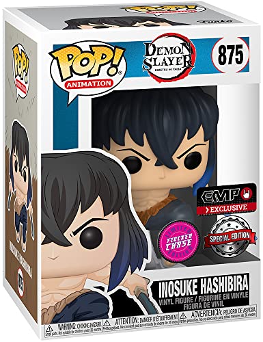 Funko Pop Animation: Demon Slayer - Inosuke Exclusive (Flocked)