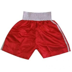 Ultimate - Classic Boxing Shorts - 100% Polyester - Elastic Waist - Boxing MMA Muay Thai (Red, XXL)