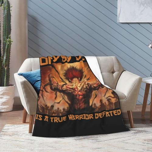 Anime Baki The Grappler Flannel Blanket Comfortable Fleece Blankets for Sofa Chair Bed Home Cars Ornament 40"X30"