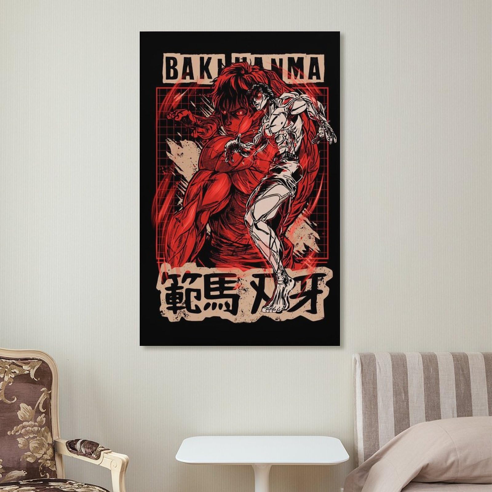 Manga Anime Poster Poster Baki The Grappler Poster Decoration (2) Wall Art Paintings Canvas Wall Decor Home Decor Living Room Decor Aesthetic 08x12inch(20x30cm) Unframe-style