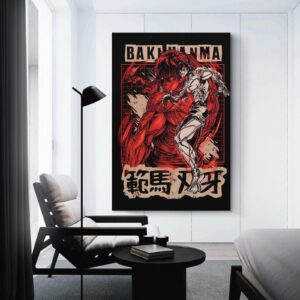 Manga Anime Poster Poster Baki The Grappler Poster Decoration (2) Wall Art Paintings Canvas Wall Decor Home Decor Living Room Decor Aesthetic 08x12inch(20x30cm) Unframe-style