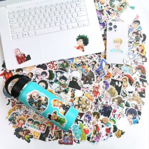 200PCS Anime Stickers Mixed Pack,Trendy Various Manga Stickers Vinyl Decals for Hydroflask Water Bottles Book MacBook Laptop Phone Case