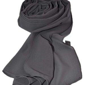 Txameru Hijab for Women Chiffon Hijab Scarfs for Women Shawl (Dark Grey)