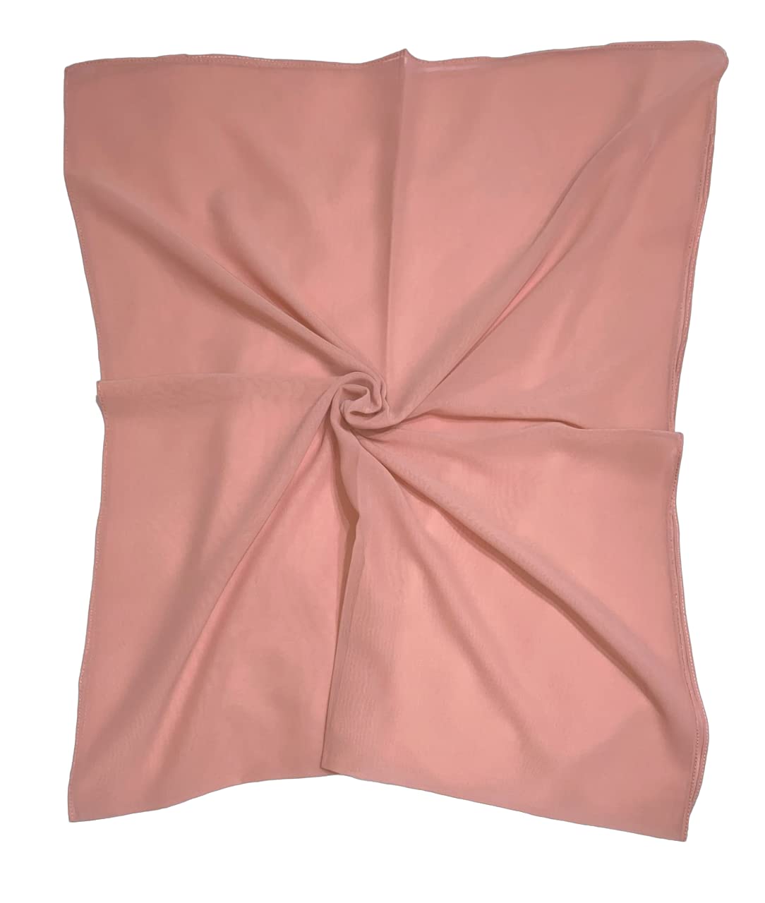 Solid Chiffon Scarf/Shawl/Wrap/Headscarf/Hijab/Veil For Women - Small Size 55x150cm - Salmon Pink