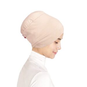 MuLanLegend | Mu Lan Song Series | Anti-Slip Non-Slip Bun Volumizer | Hijab Scarf Shawl | Bandana Under Scarf Tube (Nude Beige)