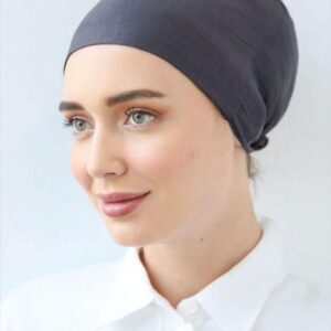 ESERRA Women Under Scarf Hat Hijab Cap Islamic Hijab Undercap Hijab Bonnet Cap Muslim Inner Beanies Hat Underscarf Turban (Black White Brown Gray)