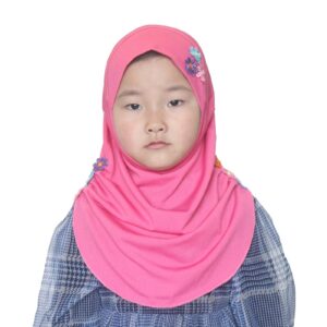 modest beauty hijab scarf kids girls hijab head scarfs flower hijab for baby