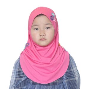 Modest Beauty Hijab Scarf Kids Girls Hijab Head Scarfs Flower Hijab for Baby