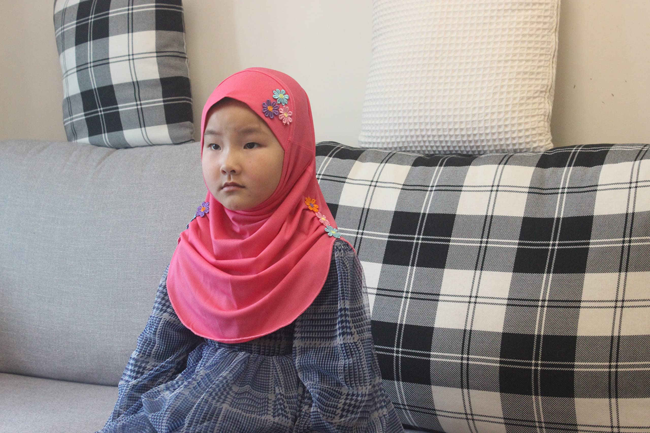 Modest Beauty Hijab Scarf Kids Girls Hijab Head Scarfs Flower Hijab for Baby