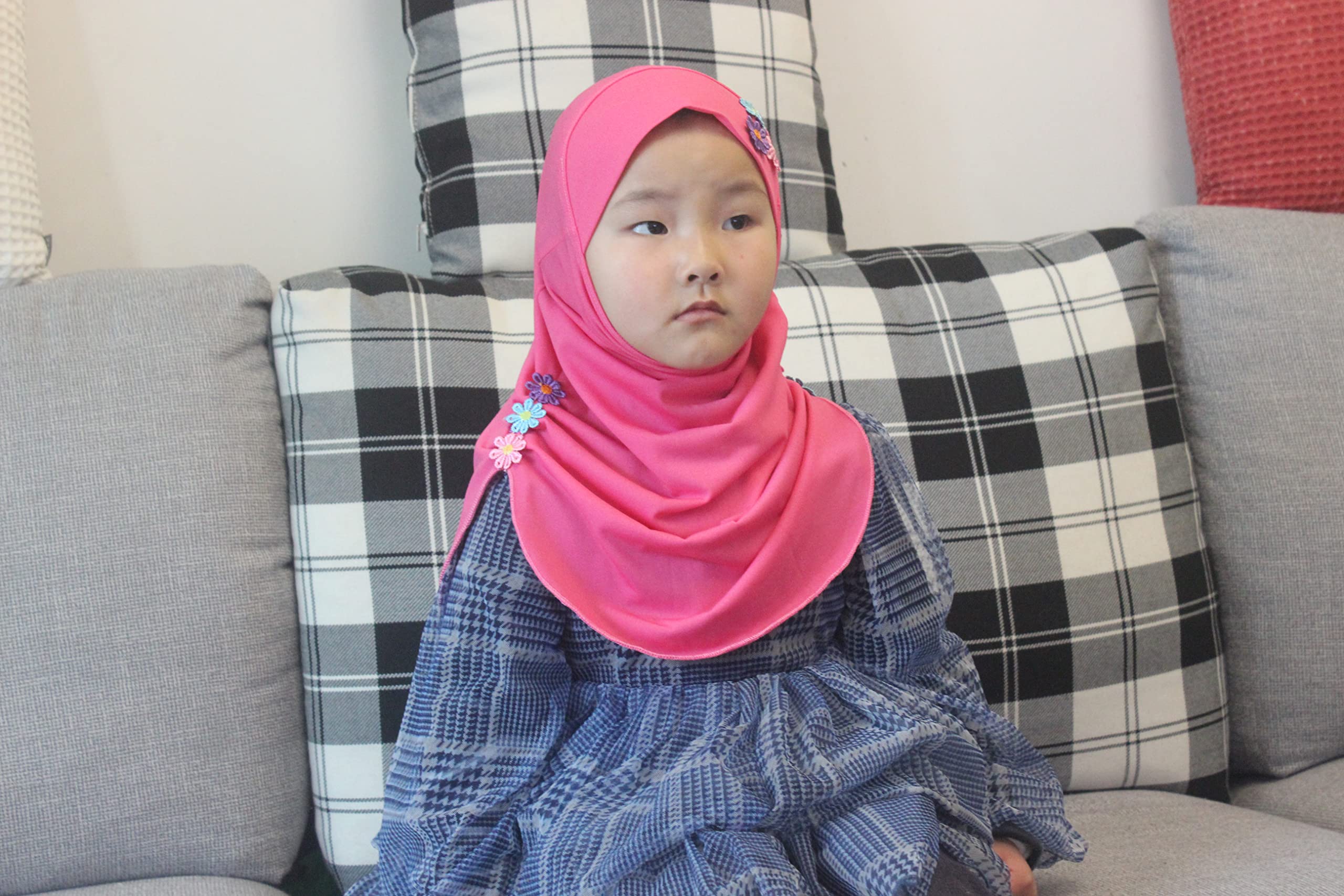 Modest Beauty Hijab Scarf Kids Girls Hijab Head Scarfs Flower Hijab for Baby