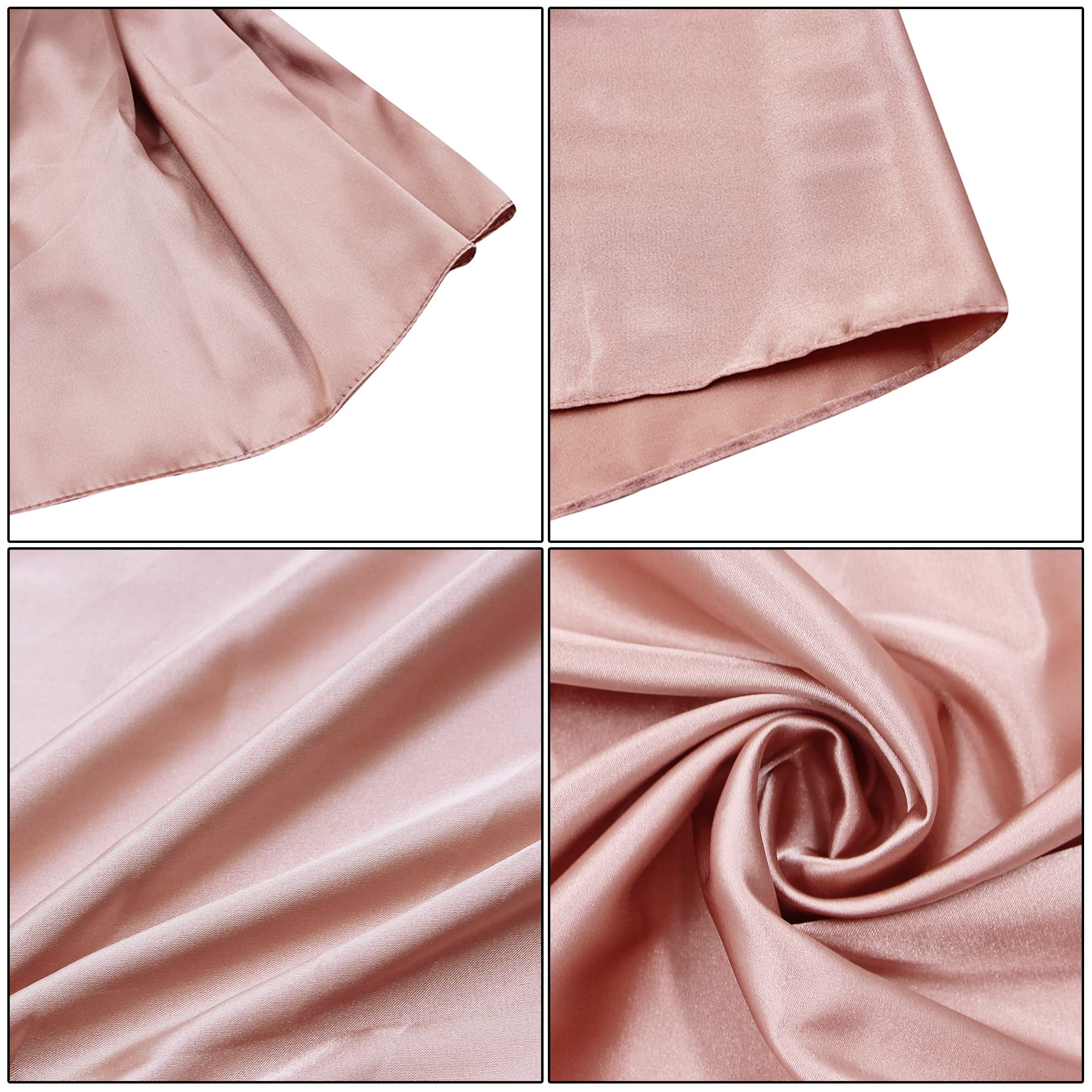 LEOMOSTE Women Satin Silky Pashmina Shawl Wrap Headscarf Turban Hijab Cap for Evening Dresses Bridal Party Special Occasion