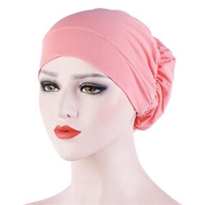 Hijab for Women Underscarf Hijab Cap for Women Head Cover Stretch Beanie Turban Hat Muslim Undercap Hat Watermelon Red