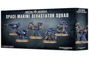 games workshop 99120101231" space marine devastator squad plastic kit, for 12 years to 99 years