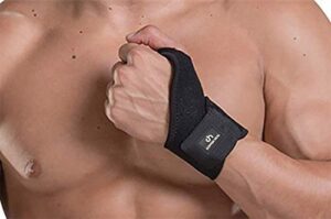 copper heal short wrist brace compression sleeve wraps adjustable bandage right & left hands strap short sleeves wrap recovery carpal tunnel wrist brace night support thumb