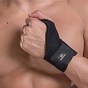 COPPER HEAL Short WRIST Brace compression Sleeve wraps Adjustable Bandage Right & Left Hands Strap Short Sleeves Wrap Recovery carpal tunnel wrist brace night support thumb