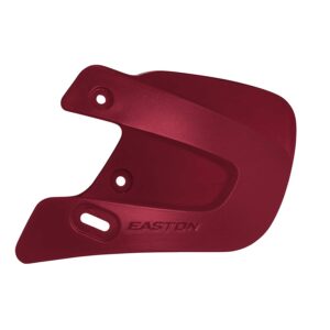 easton extended jaw guard, left-handed batter, cardinal